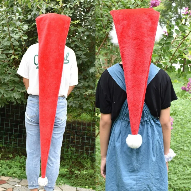 Extended Super Long Christmas Santa Hat Children Adults Christmas Xmas Cap Gifts New Year Festival Holiday Party Supplies Props