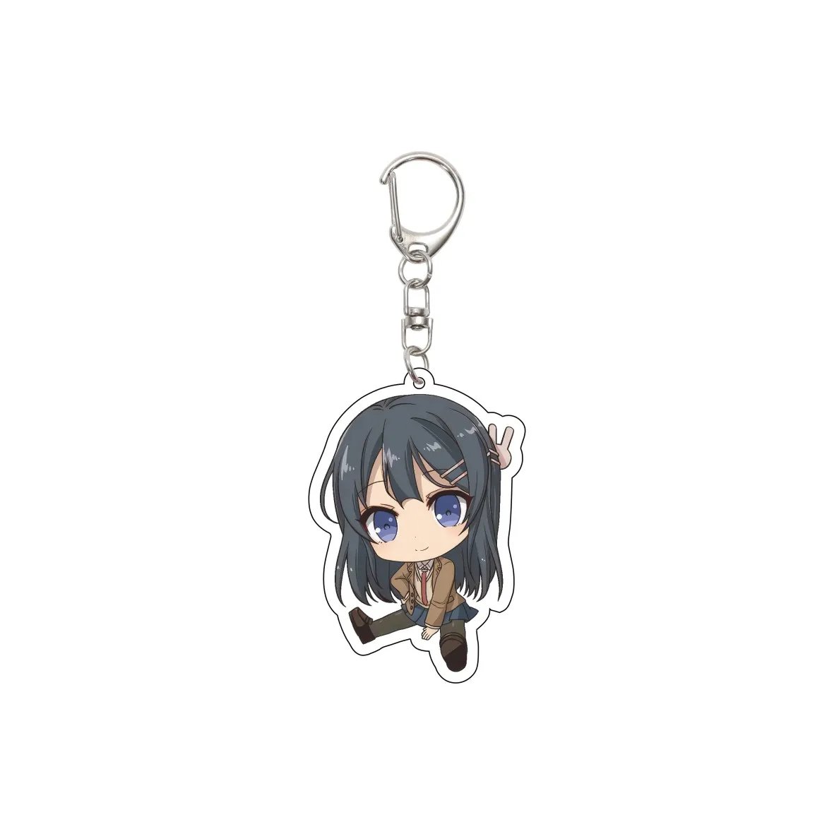 Gifts/55MM Anime ‌Rascal Does Not Dream of Bunny Girl Senpai‌  Keychain  Sakurajima Mai/ Koga Tomoe Key Chain Christmas Gifts