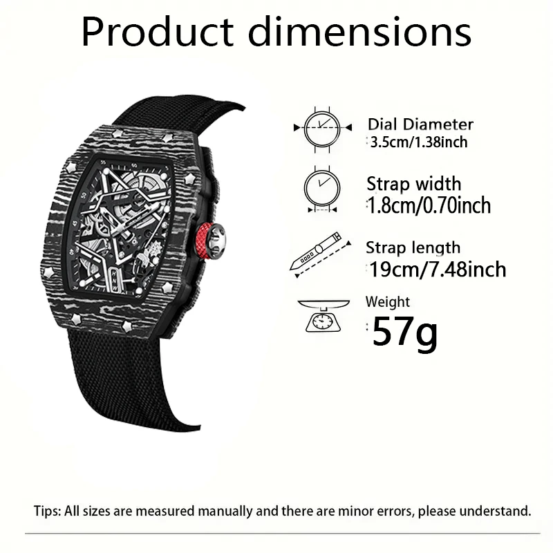 New Sports Fashion Quartz Watch for Men and Women, Ultra-Thin Barrel Series, Trendy and Fashionable, with Luminous Display, Nylon Strap, Electronic Quartz Movement, Suitable for Men, Ideal Gift for Valentine's Day, Easter, Birthdays, Christmas, or for Friends - Suitable for Business or Casual Occasions