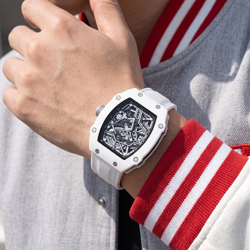 New Sports Fashion Quartz Watch for Men and Women, Ultra-Thin Barrel Series, Trendy and Fashionable, with Luminous Display, Nylon Strap, Electronic Quartz Movement, Suitable for Men, Ideal Gift for Valentine's Day, Easter, Birthdays, Christmas, or for Friends - Suitable for Business or Casual Occasions
