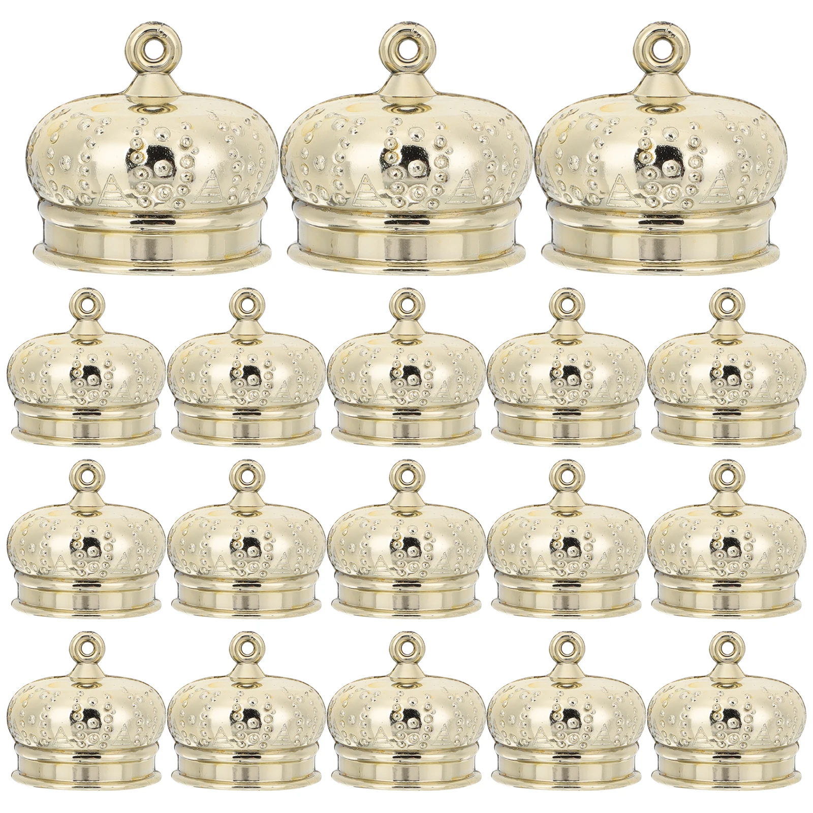50 Pcs Premium Plastic Craftsmanship Toy Diy Ball Caps Christmas naments Hanging Fittings Handcraft Accessory Pendant End Caps