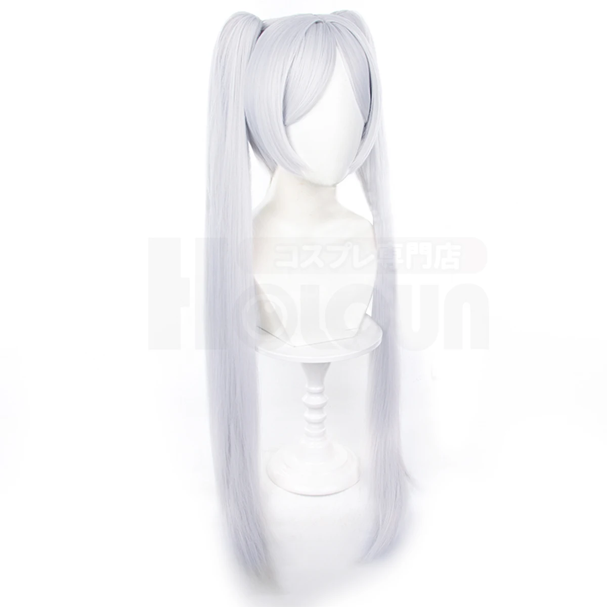 HOLOUN Frieren Beyond Journey's End Anime Frieren Cosplay Costume Shawl Cloak Dress Wig Grey Ponytail Rose Net Christmas