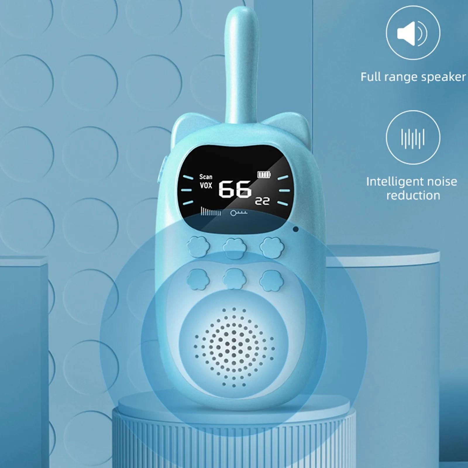 Kids Walkie Talkie 2PCS Electronic Toys Children Spy Gadgets Baby Radio Phone 3km Range Christmas Birthday Gift For Boys Girls