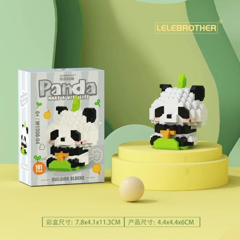 New Cute Cartoon Variety Of Red Panda Educational Building Blocks Toys Room Decoration Children's Birthday Or Christmas Gift