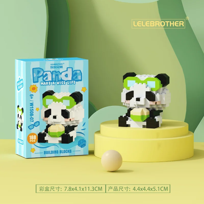 New Cute Cartoon Variety Of Red Panda Educational Building Blocks Toys Room Decoration Children's Birthday Or Christmas Gift