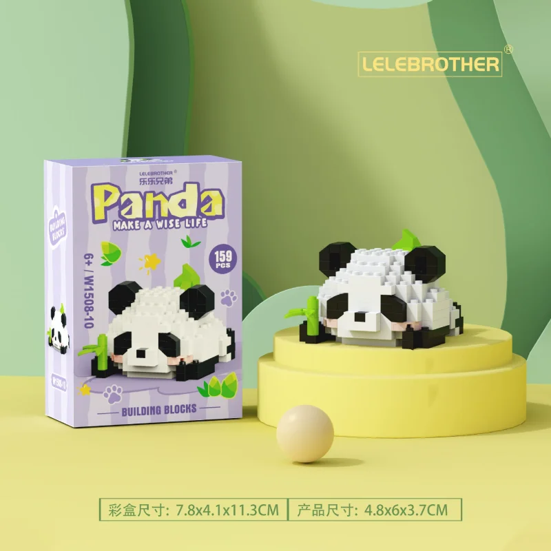 New Cute Cartoon Variety Of Red Panda Educational Building Blocks Toys Room Decoration Children's Birthday Or Christmas Gift