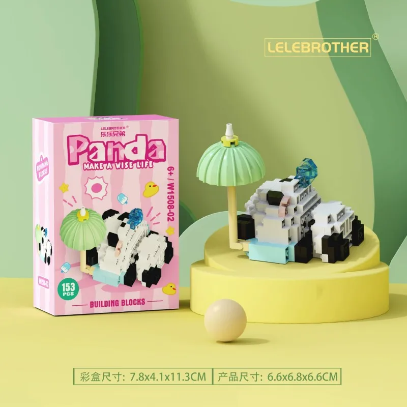 New Cute Cartoon Variety Of Red Panda Educational Building Blocks Toys Room Decoration Children's Birthday Or Christmas Gift