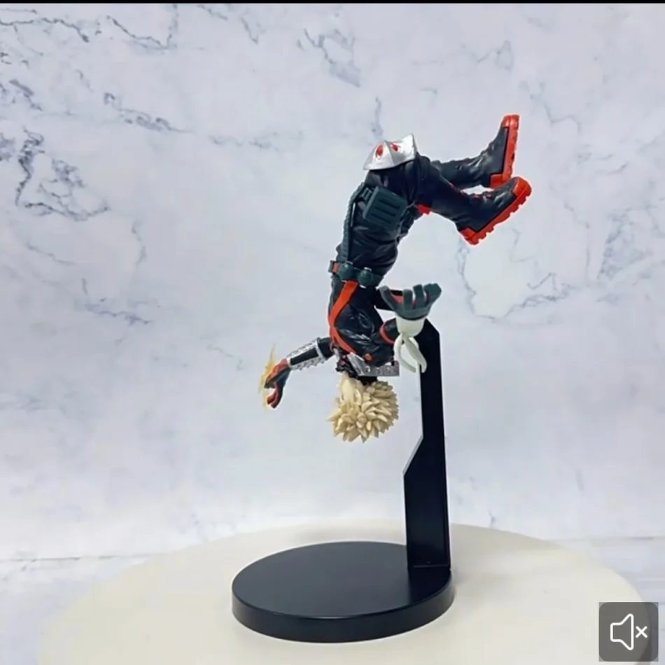 22cm My Hero Academia Anime Peripheral Hero Bakugou Katsuki Action Figures PVC Model Decor Collectible Statue Toy Christmas Gift