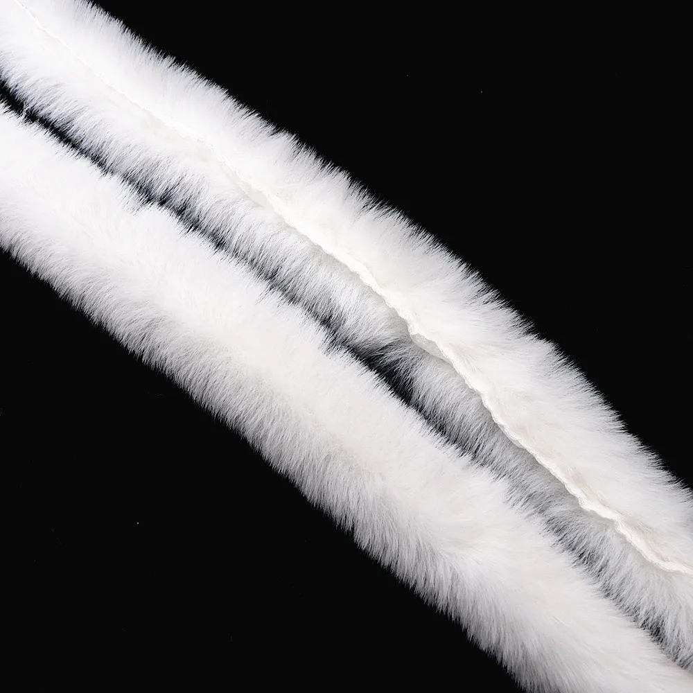 White Faux Fur Trim Ribbon Lace Fabric 3cm/5cm Artificial Fluffy Strip Trimmings DIY Lace Crafts Sewing Supplies Christmas Decor
