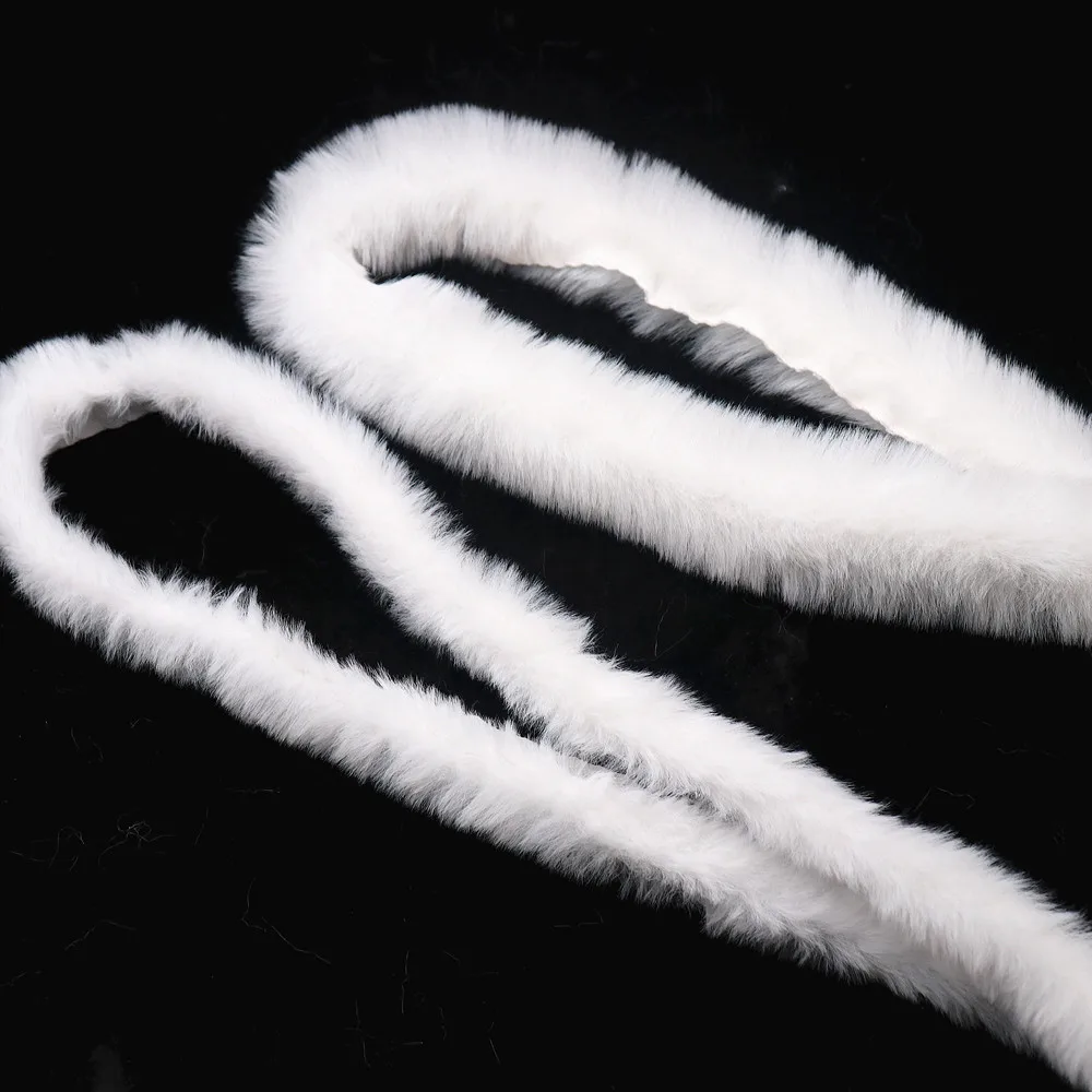 White Faux Fur Trim Ribbon Lace Fabric 3cm/5cm Artificial Fluffy Strip Trimmings DIY Lace Crafts Sewing Supplies Christmas Decor