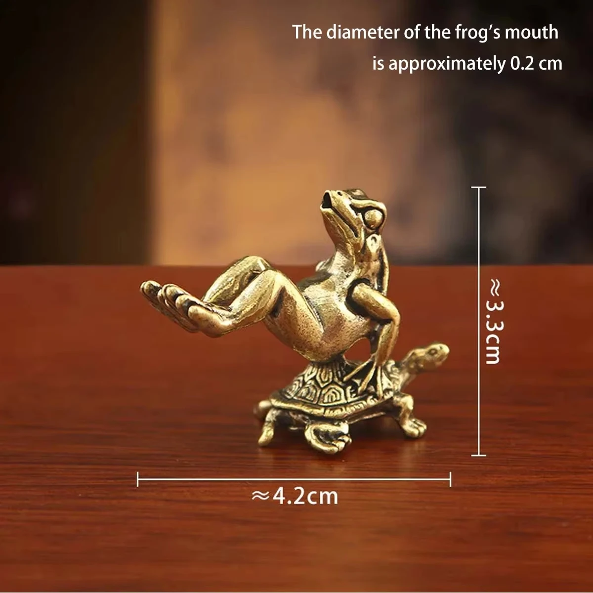 Solid Brass Moments Christmas Ornament Frog and Turtle Figurine Small House Decoration Animal Figurines Chihuahua Sculpture
