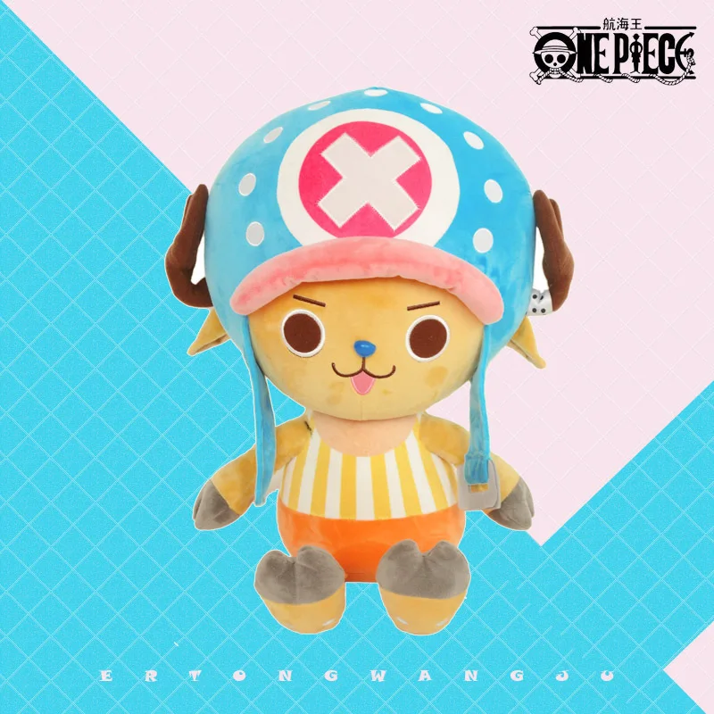 25-60cm Anime One Piece Cute Tony Chopper Plush Doll Toys Cartoon Stuffed Toy Throw Pillow Children Birthday Christmas Gift
