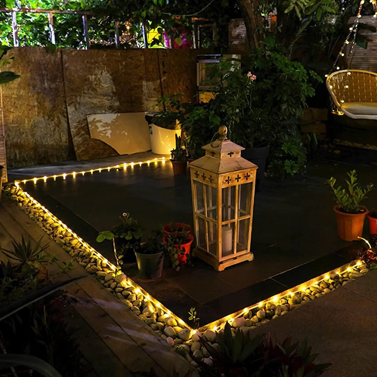 Solar PVC Tube Rope Led Fairy Light Outdoor Garden Christmas Decoration Xmas Tree Wedding LED Garland WaterProof String Lights