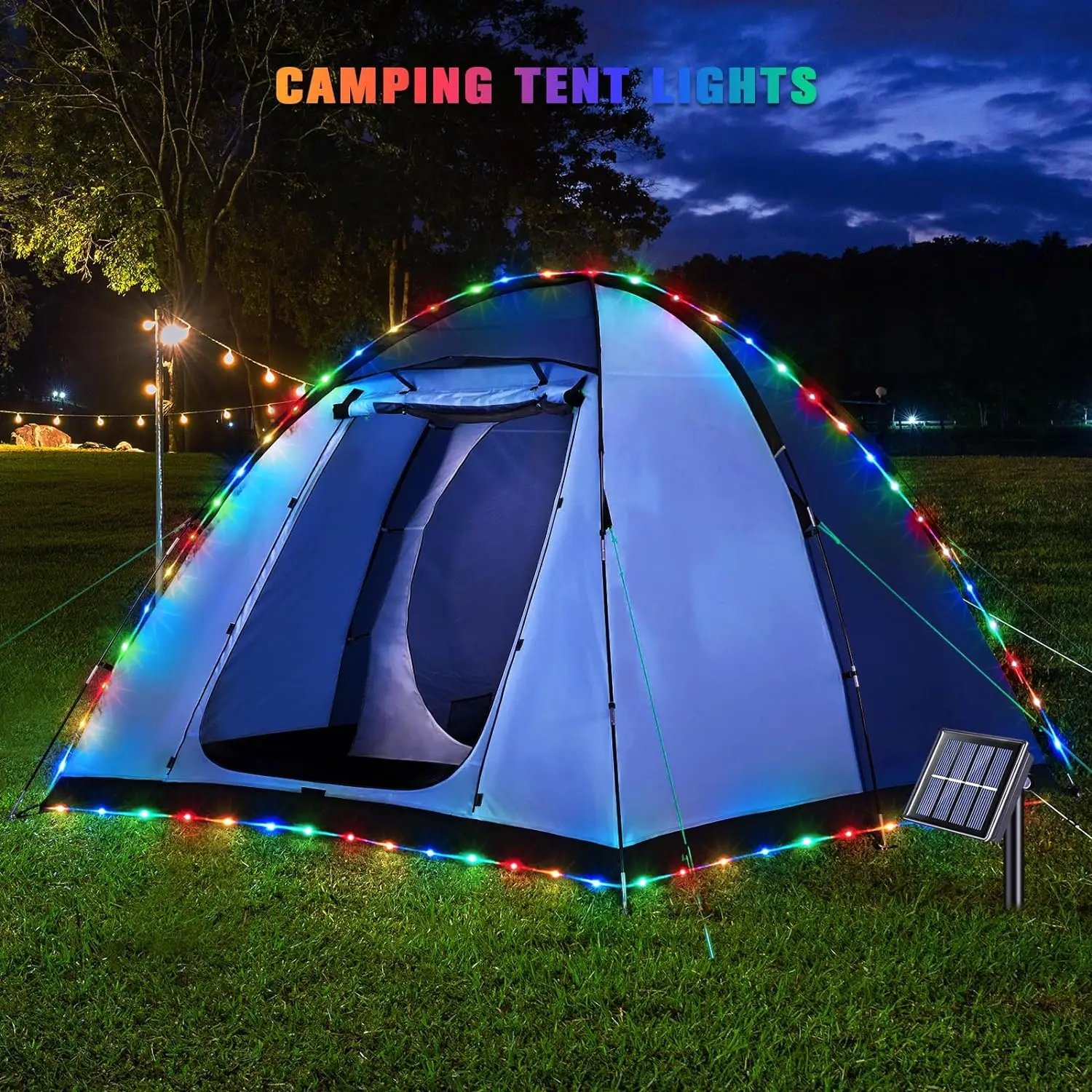 Solar PVC Tube Rope Led Fairy Light Outdoor Garden Christmas Decoration Xmas Tree Wedding LED Garland WaterProof String Lights