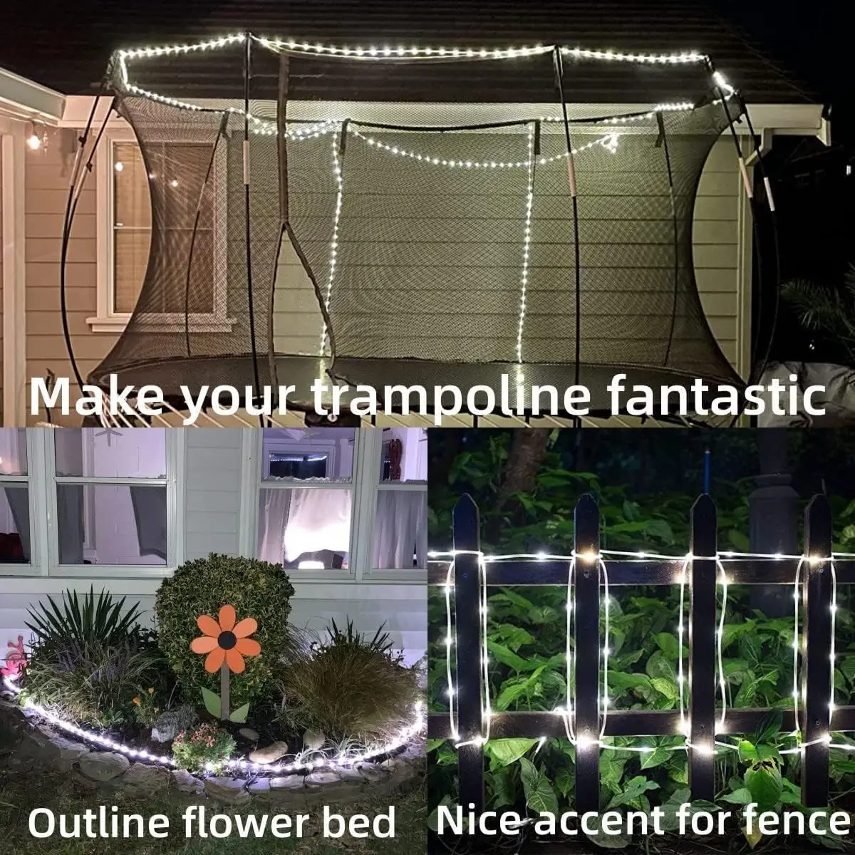 Solar PVC Tube Rope Led Fairy Light Outdoor Garden Christmas Decoration Xmas Tree Wedding LED Garland WaterProof String Lights