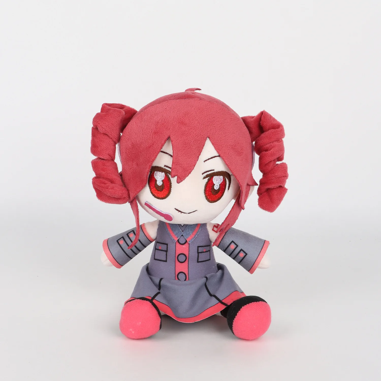 Hot Kasane Teto Plush Toy Soft Doll Stuffed Plushies Figure Anime Cosplay Cartoon Birthday Present Christmas Gift for Fans
