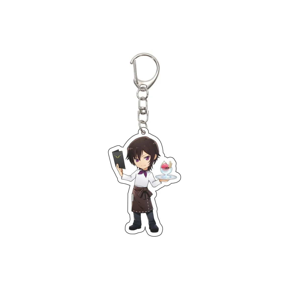 55MM Anime CODE GEASS Lelouch of the Rebellion Keychain Lelouch Lamperouge Key Chain Acrylic Model Plate Christmas Gifts