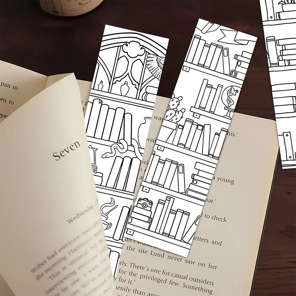 32pcs, Coloring Book Bookmarks, Suitable for Back-to-School Season, Christmas, Halloween, Teachers, Readers, and Birthdays.