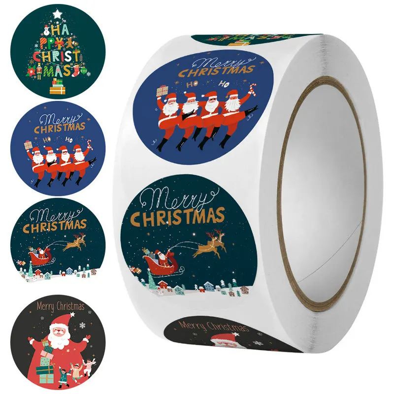 Children's Christmas gift label stickers School teachers commended students reward Self-adhesive Decorative gifts series