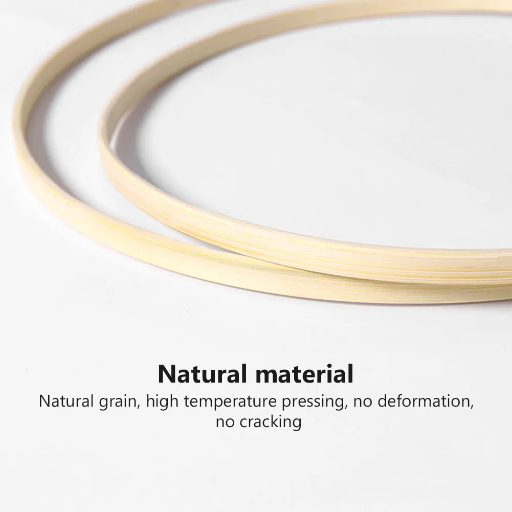 10Pcs 10/15/18/20/23/30cm Wooden Ring Bamboo Hoop Frame DIY Wreath Decorative Circle Craft Tools Wedding Christmas Decoration