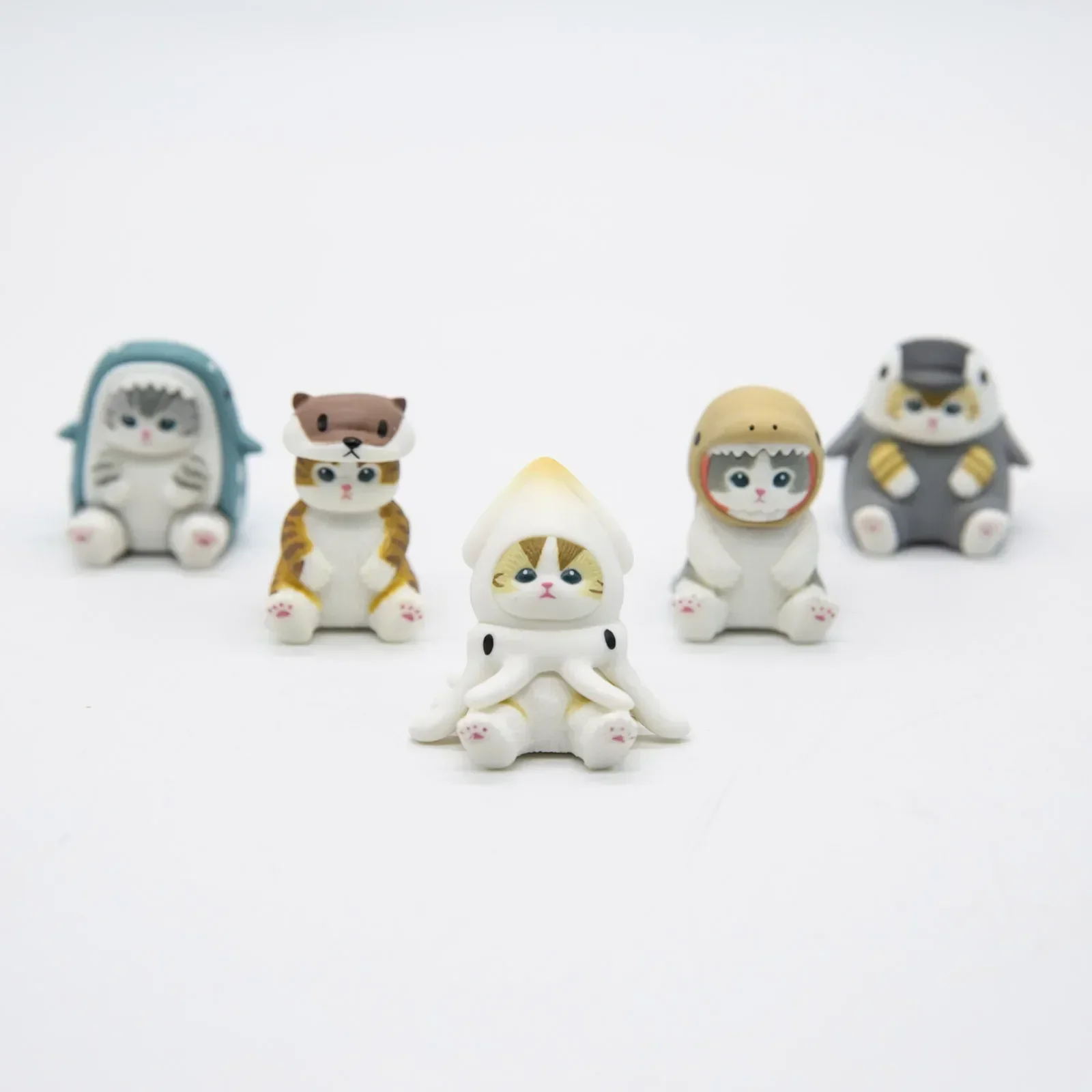 Cat Marine Organism Sea Life Blind Box Cute Action Figure Octopus Penguin Otter Desktop Decoration Christmas Gift