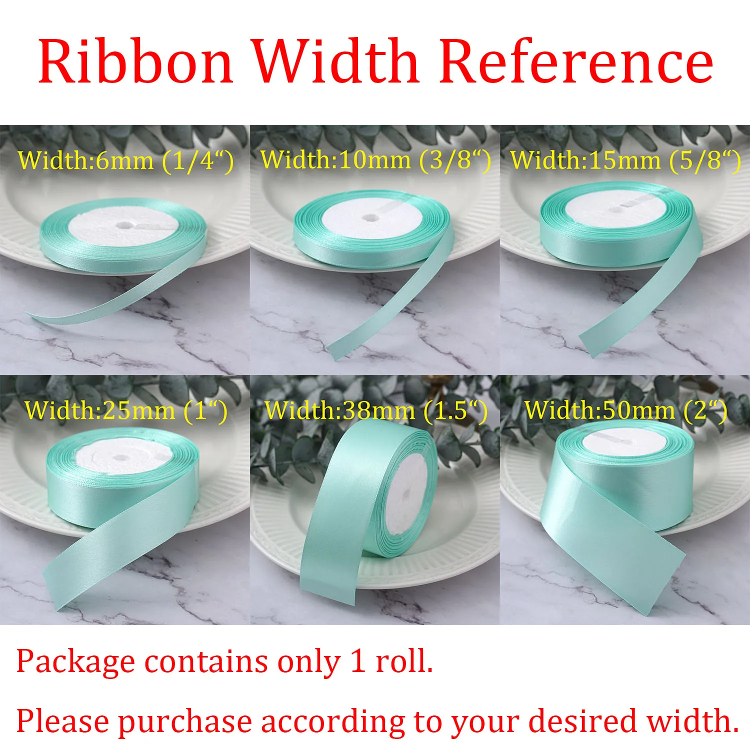 Satin Ribbon 22.8Meters 50mm 38mm 25mm 15mm 10mm 6mm Sage Gold Gift Wrap Bow Crafts Materials Christmas Wedding Party Decoration