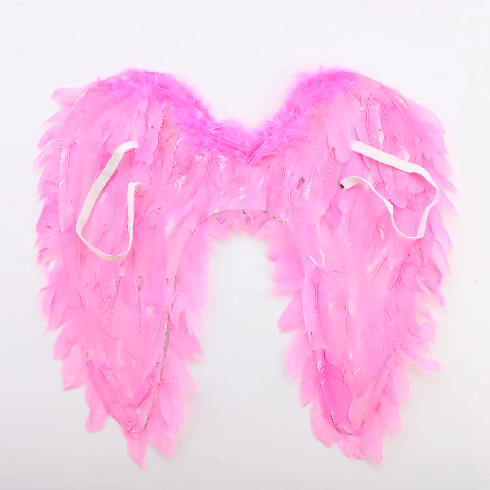 Halloween Feather Wings White Black Angel Wings Devil Wings with Elastic Straps for Adult Teens Christmas Costume Accessories