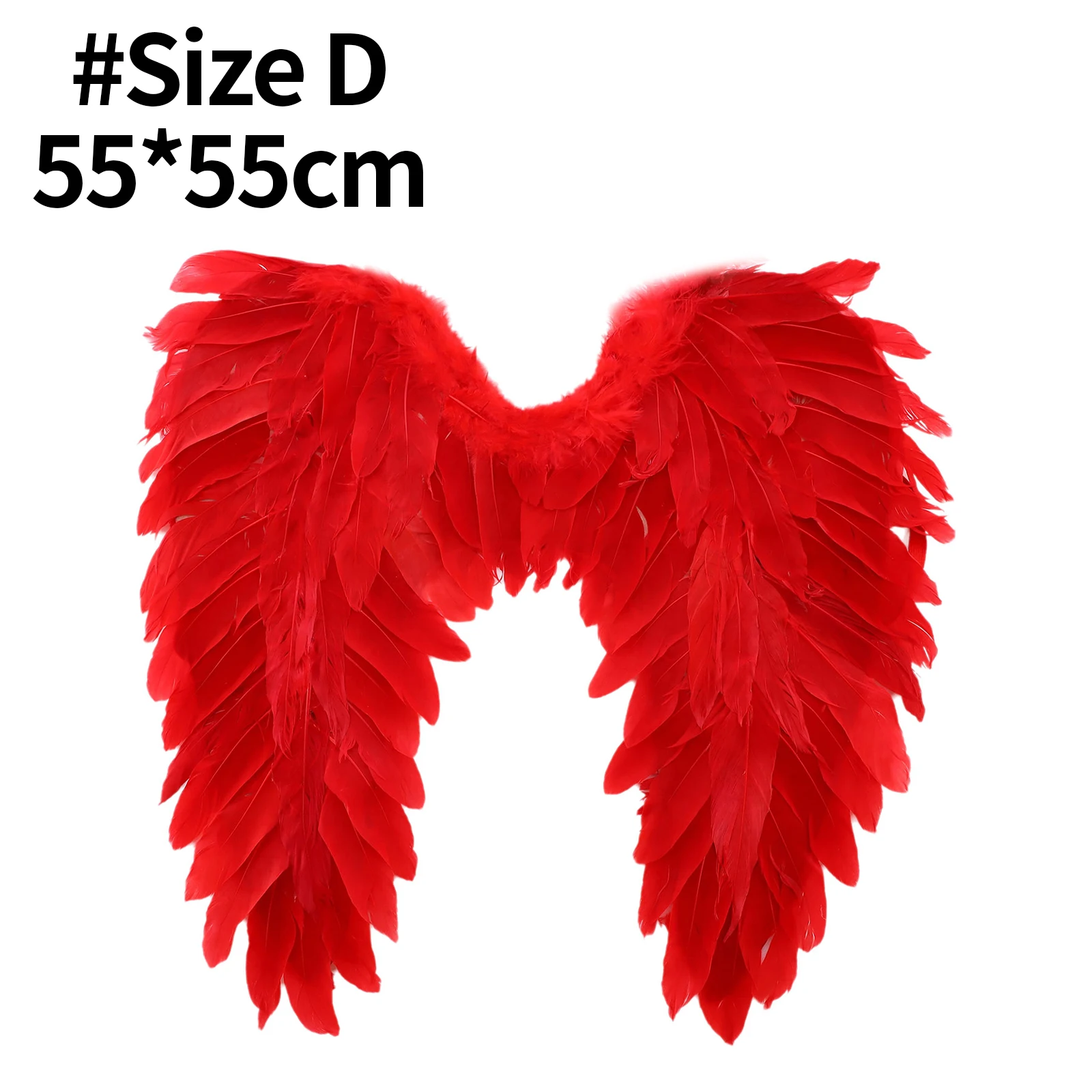 Halloween Feather Wings White Black Angel Wings Devil Wings with Elastic Straps for Adult Teens Christmas Costume Accessories