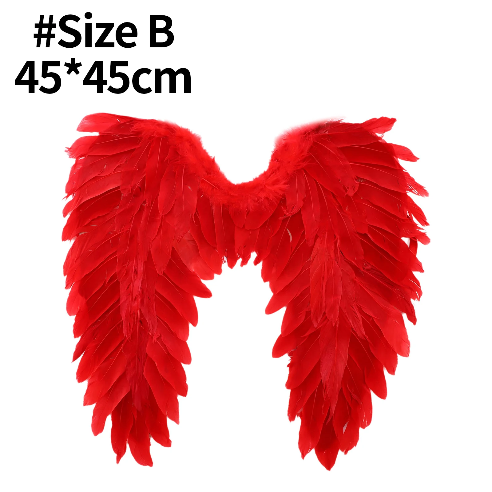 Halloween Feather Wings White Black Angel Wings Devil Wings with Elastic Straps for Adult Teens Christmas Costume Accessories
