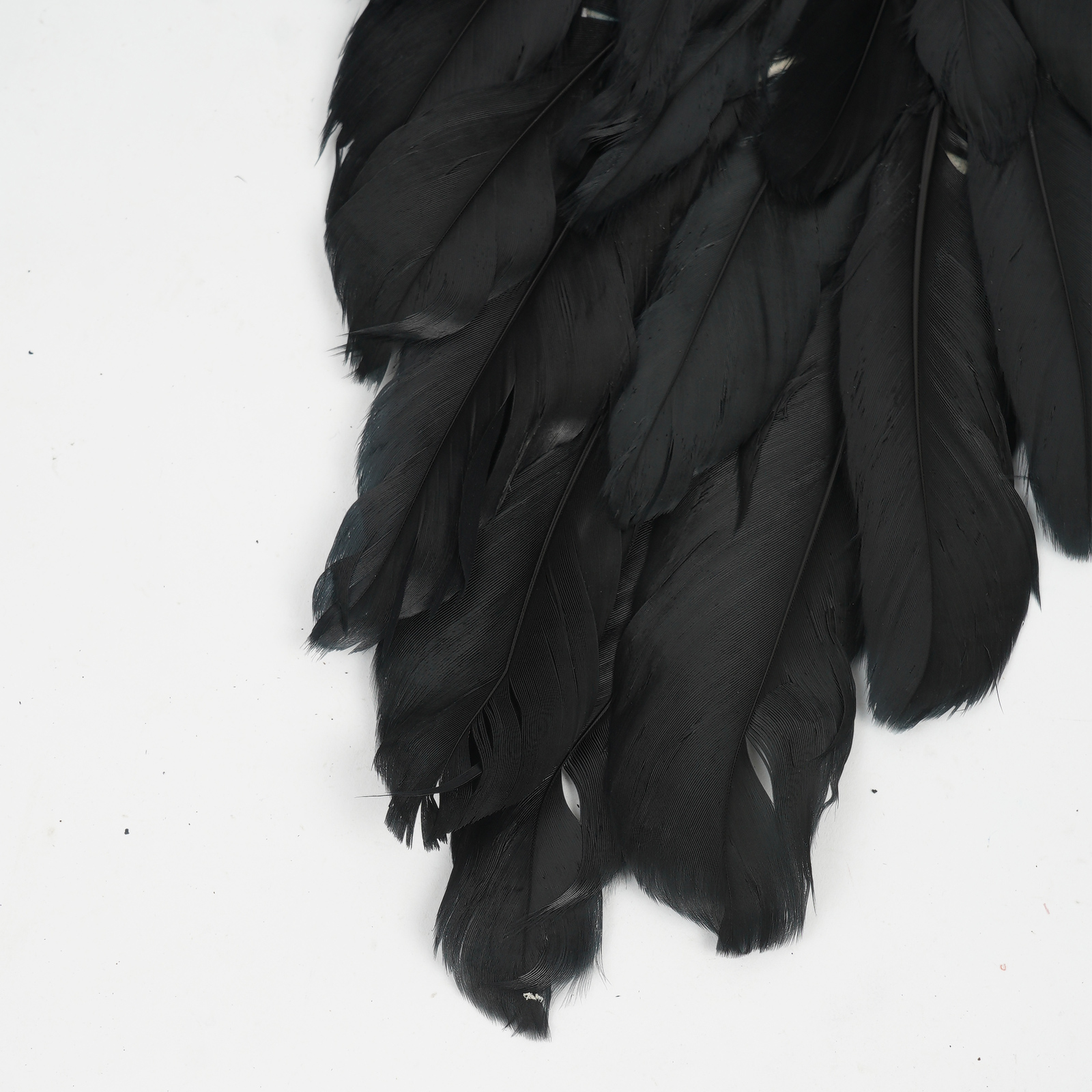 Halloween Feather Wings White Black Angel Wings Devil Wings with Elastic Straps for Adult Teens Christmas Costume Accessories