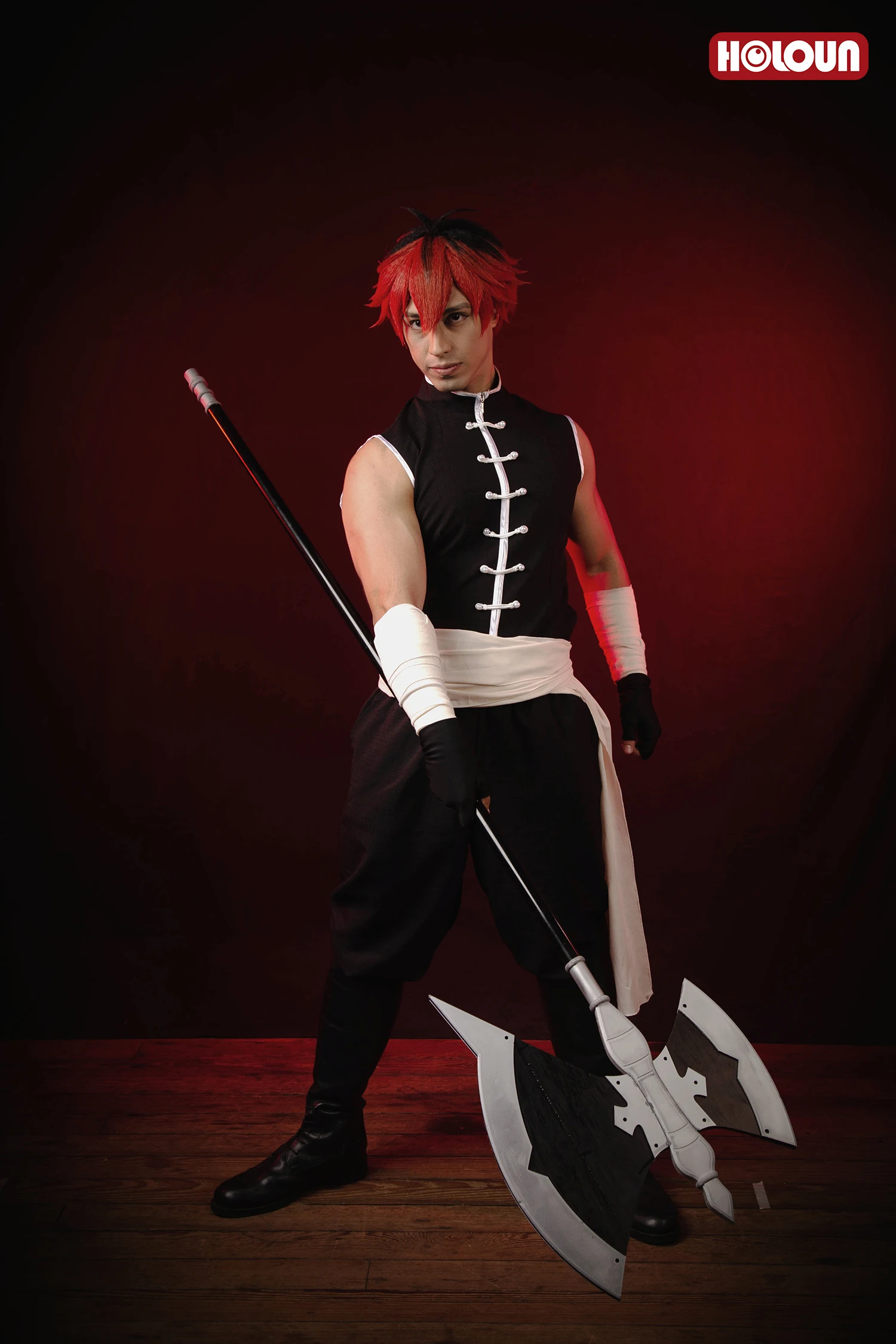 HOLOUN Frieren Beyond Journey's End Anime Stark Cosplay Costume Wig Jacket Sleeveless Vest Pants Christmas Gift