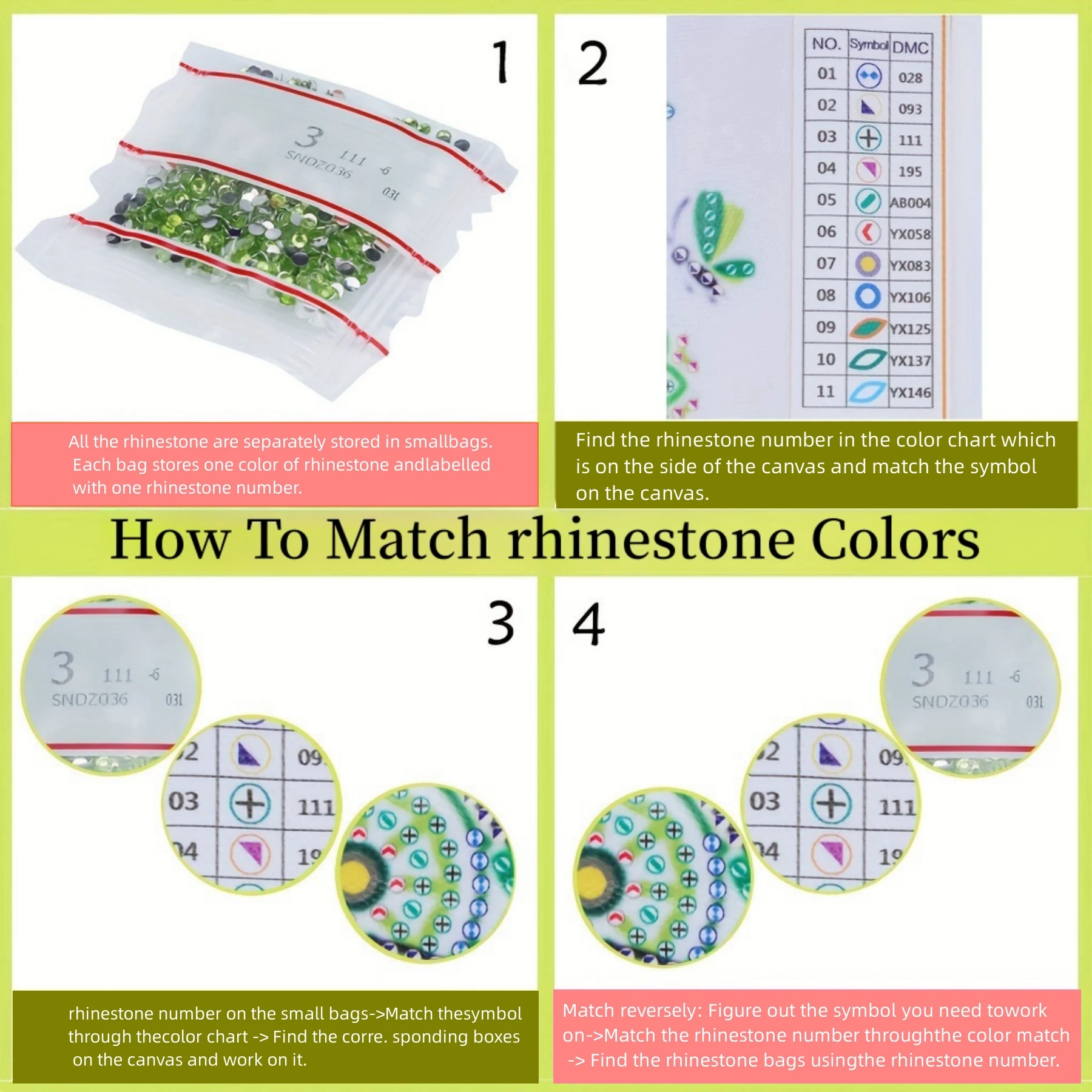 6-Piece DIY Diamond Painting Set Christmas Theme Greeting Card, Wishes and Wishes, Unique Design