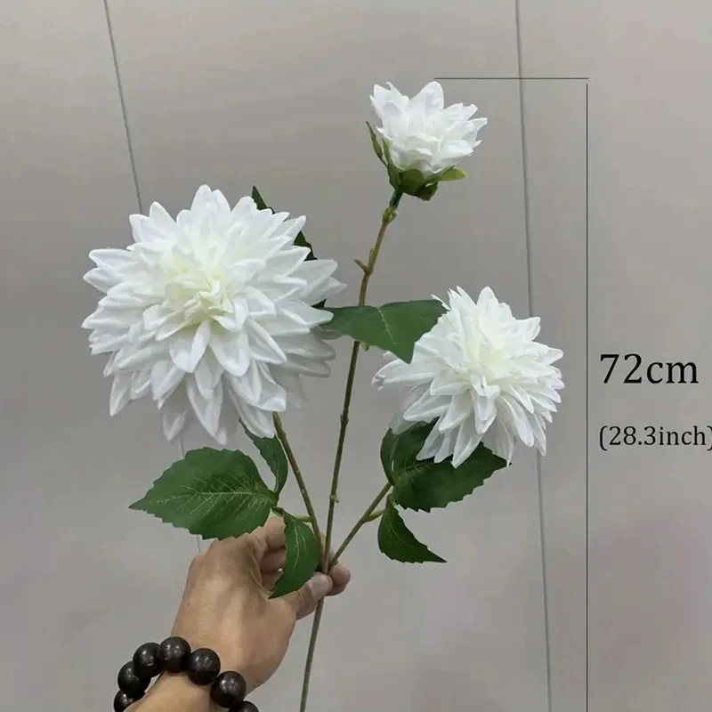 Realistic Silk Dahlias For Wedding Party Christmas Wreath Birthday DIY Home Office Vase Decoration Artificial Flower