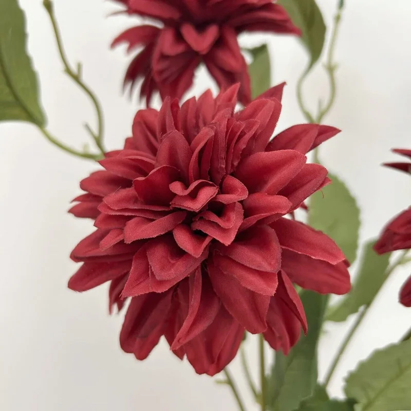 Realistic Silk Dahlias For Wedding Party Christmas Wreath Birthday DIY Home Office Vase Decoration Artificial Flower