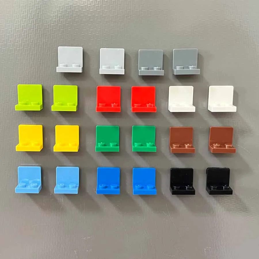 DIY Magnetic Bracket 1x2-2x2 Building Blocks MOC Creative Fridge Magnet Sticker Toy for Kid Christmas Gift Figure Support 99207