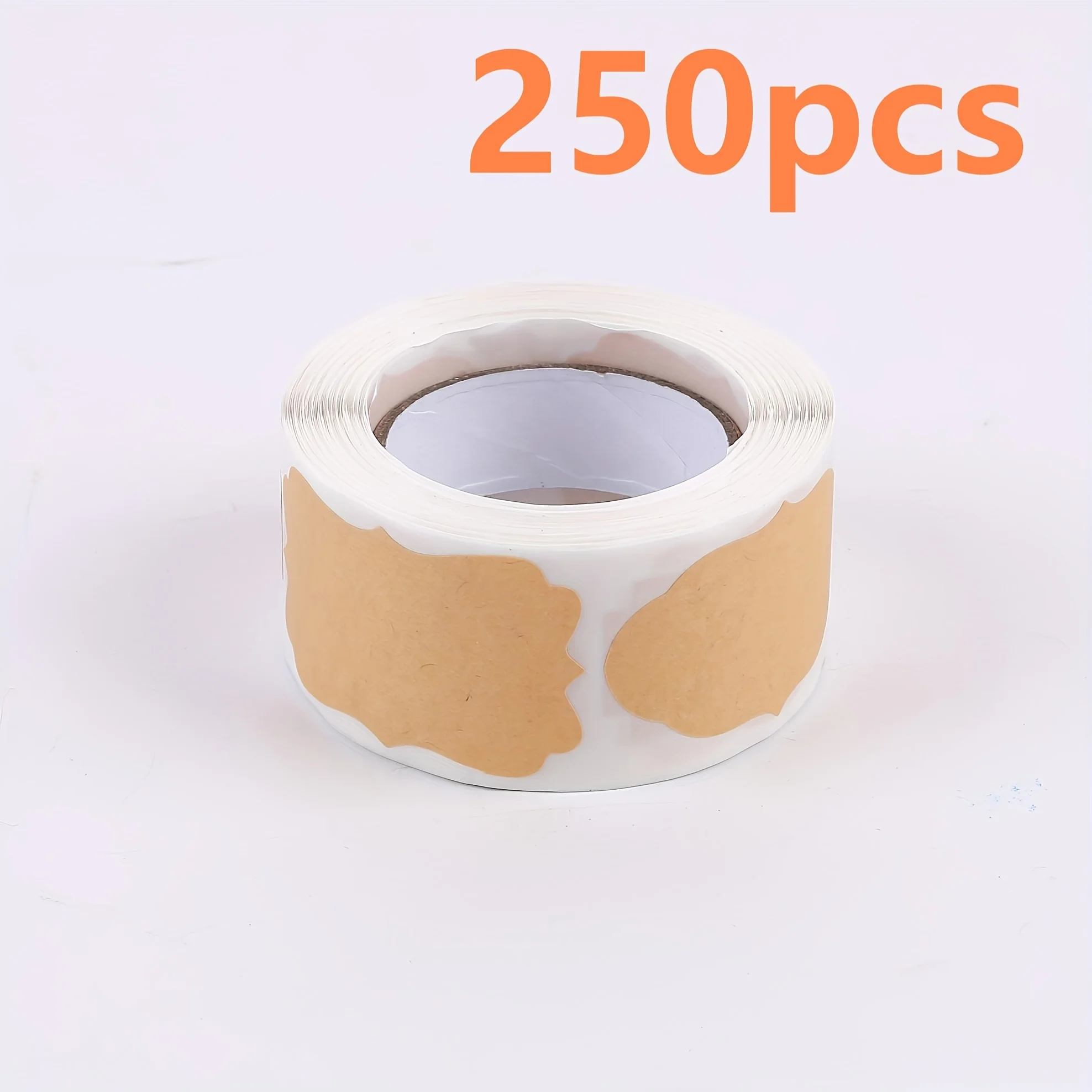 500pcs Rolled Gift Labels, Self-adhesive Paper Stickers For Cosmetics, Food, Crafts And Christmas Decorations
