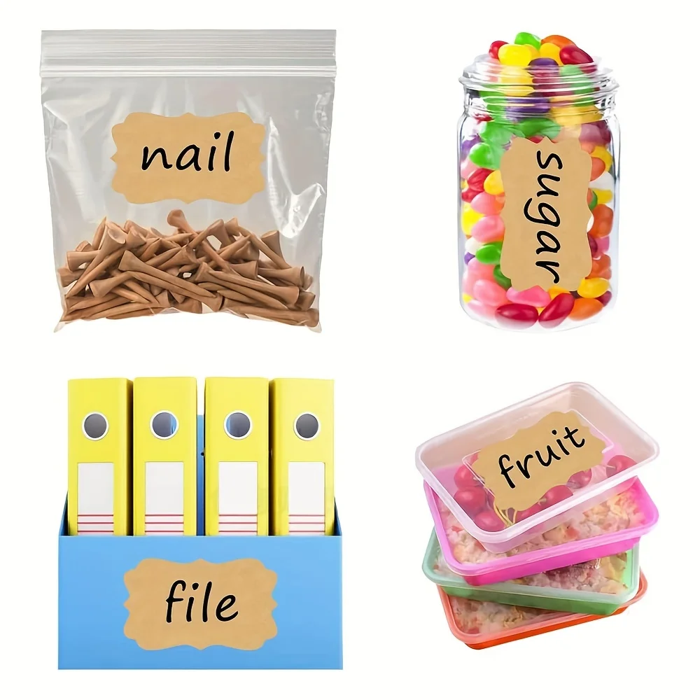 500pcs Rolled Gift Labels, Self-adhesive Paper Stickers For Cosmetics, Food, Crafts And Christmas Decorations