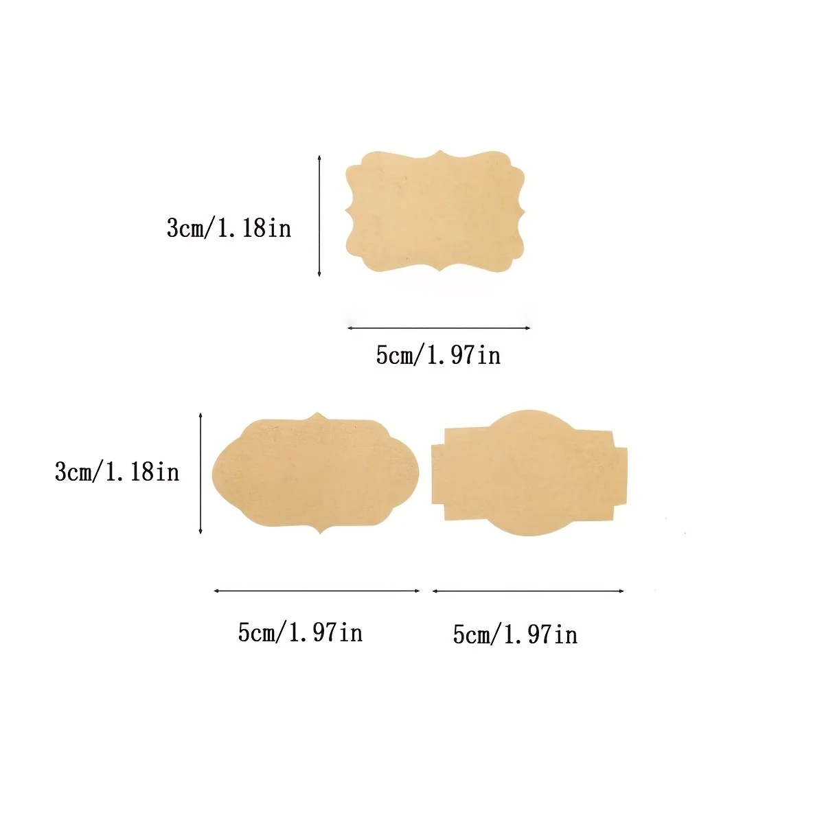 500pcs Rolled Gift Labels, Self-adhesive Paper Stickers For Cosmetics, Food, Crafts And Christmas Decorations