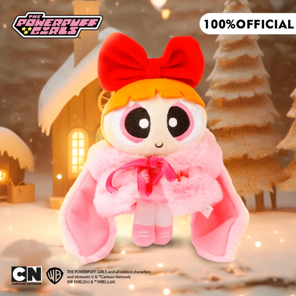 Genuine 15cm Powerpuff Girls Plush Doll Cloak Series Bag Ornaments Cartoon Dress Up Soft Stuffed Toys Keychain Christmas Gifts