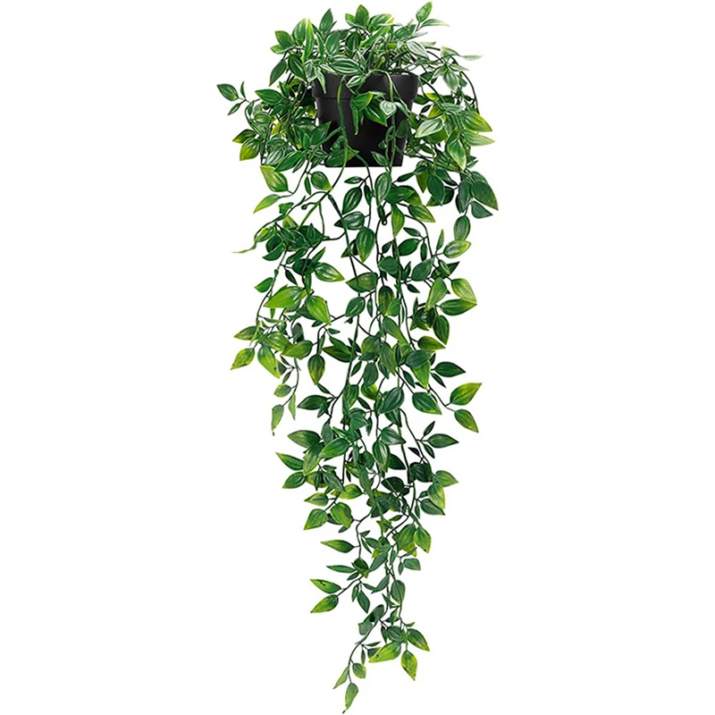 Artificial Ivy Plants Plastic Leaf With Pots Wedding New Year Christmas Decoration for Home Garden DIY Living Room Wall Hanging