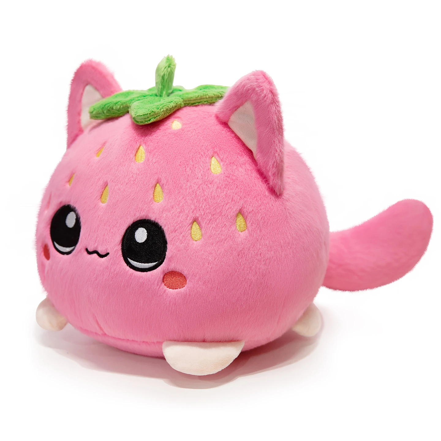 Cute Plush Stuffed Toy Strawberry Cat Pillow Doll Children's Birthday Gift Home Decoration Animal Christmas Gift