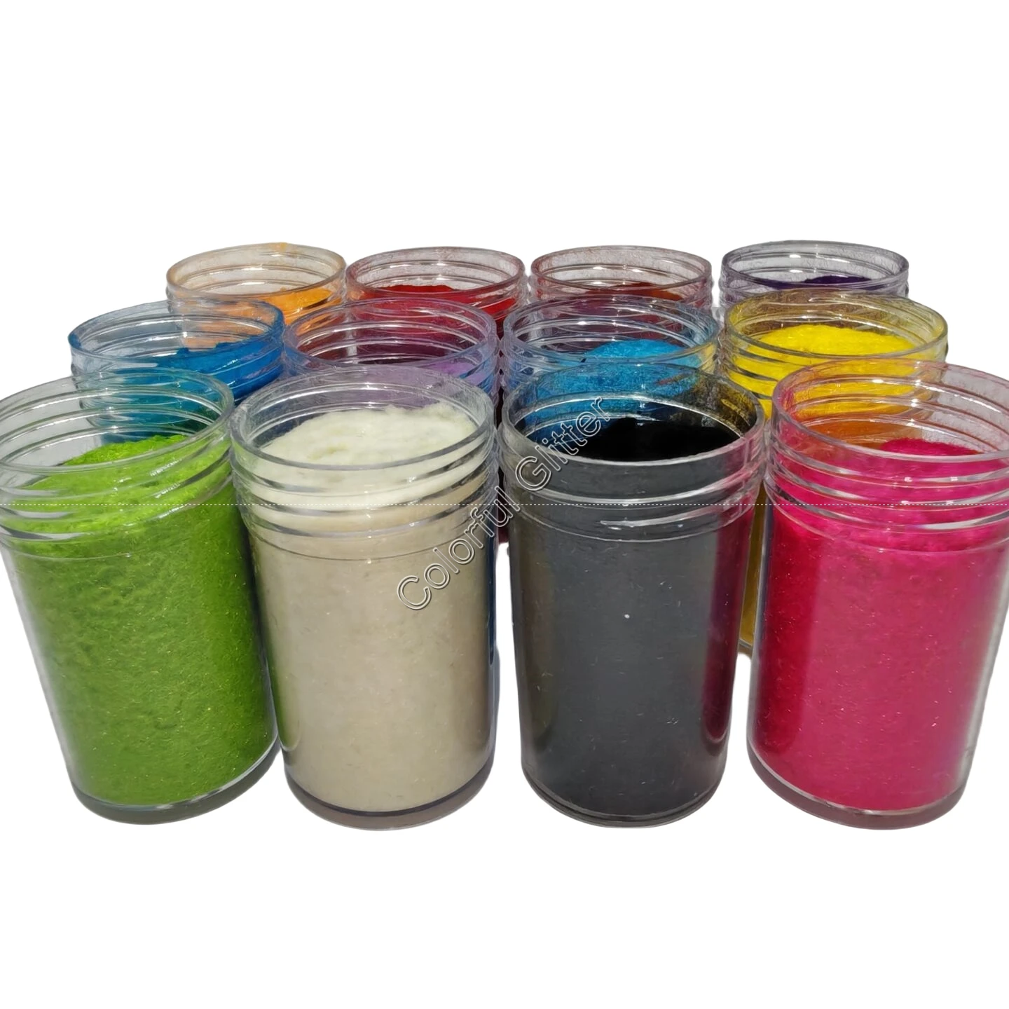 12 Colors 3D Candy Flocking Velvet Fuzzy Nylon Fiber Powder for Nail Art Manicure Taba Squishy Scenery Christmas Crafts DIY