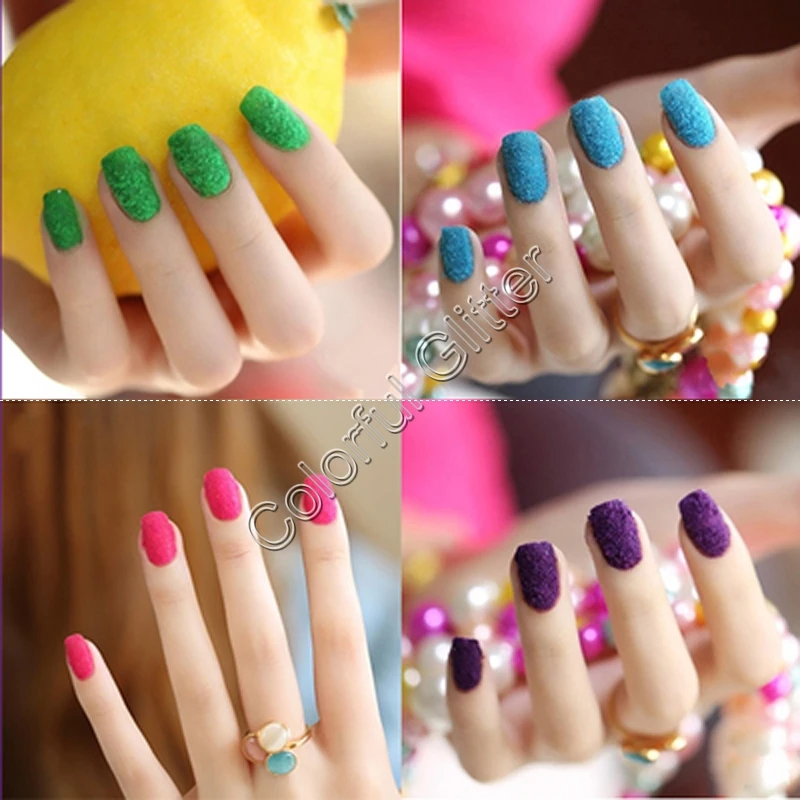 12 Colors 3D Candy Flocking Velvet Fuzzy Nylon Fiber Powder for Nail Art Manicure Taba Squishy Scenery Christmas Crafts DIY