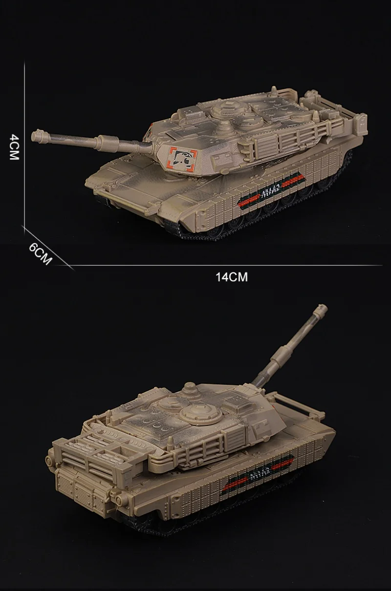 1/72 Creative Military Series Building Blocks Beige Armored Transport Vehicle M-Track Vs M1A2 Tank Model Toys For Christmas Gift