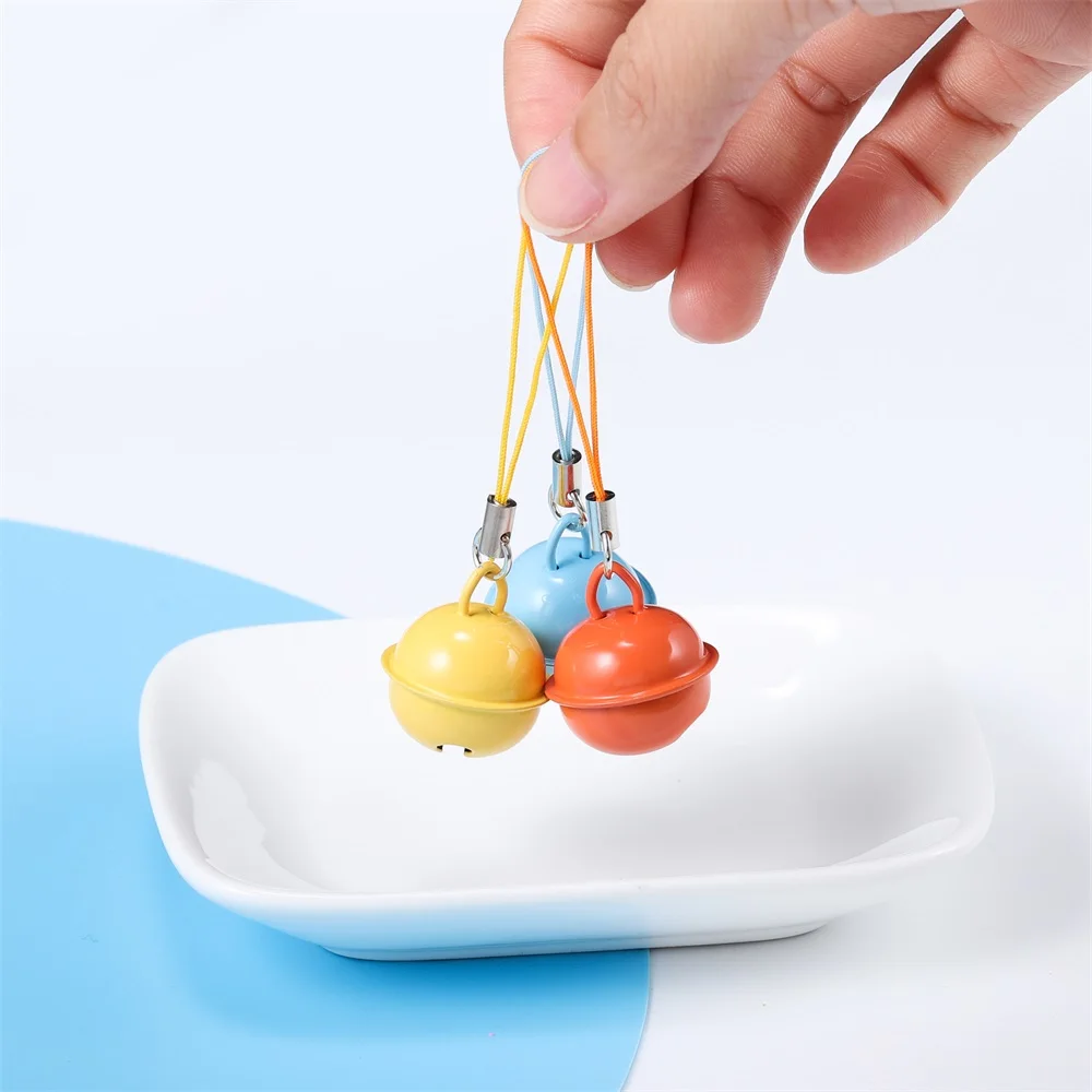 100Pcs Lanyard Lariat Cord Lobster Clasp Rope Christmas Bell Keychain Hooks Mobile Phone Strap Charm Keyring Bag Accessories