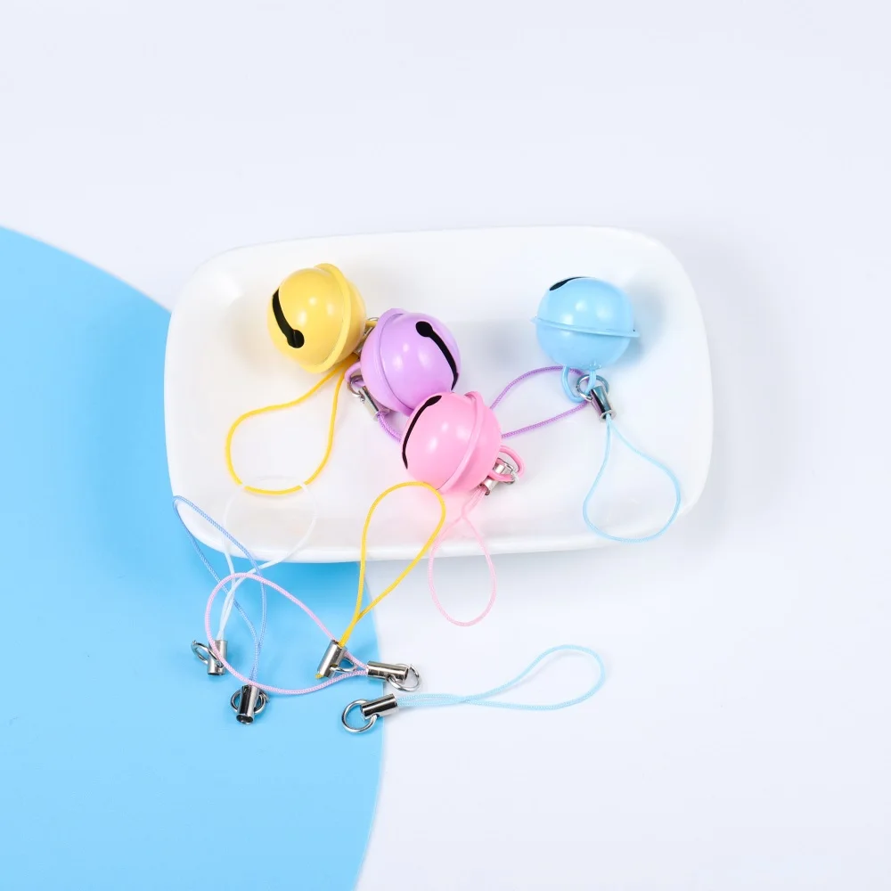 100Pcs Lanyard Lariat Cord Lobster Clasp Rope Christmas Bell Keychain Hooks Mobile Phone Strap Charm Keyring Bag Accessories
