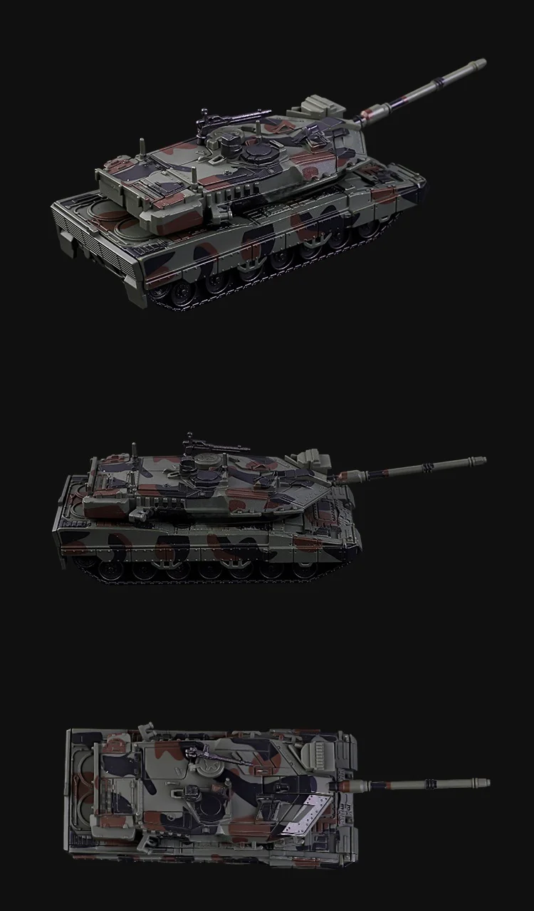 1/72 Creative Military Series Building Blocks Armored Transport Vehicle M-Track Vs Leopard 2 Tank Model Toys For Christmas Gifts