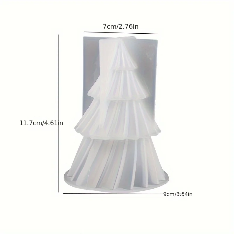 Christmas Tree Scented Candles Silicone Mold DIY Aromath Candle Soap Making Tools Resin Molds Christmas Candle Scented Decor