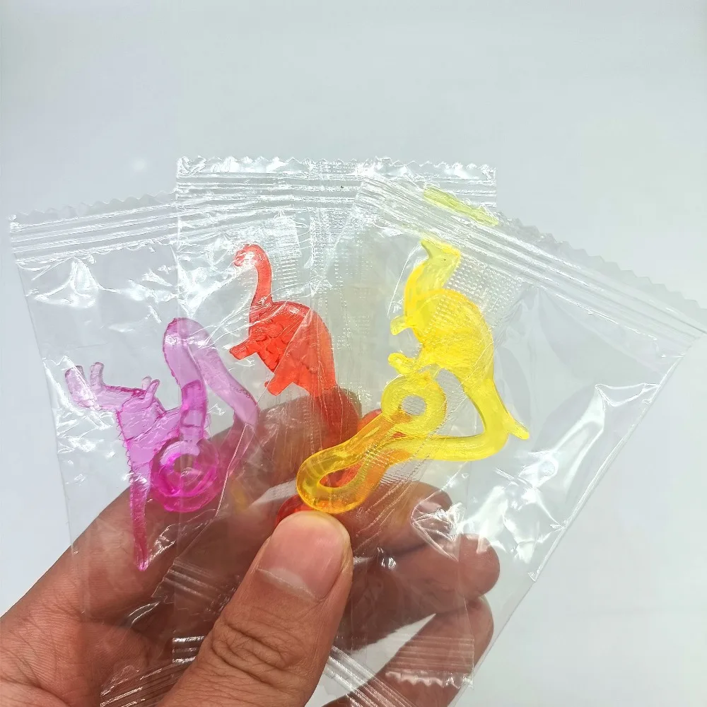 10-50PC Mini Colorful Sticky Stretch Dinosaur Children's Birthday Party Pinata Christmas Gift Bag Filling Carnival Kids Gift Bag