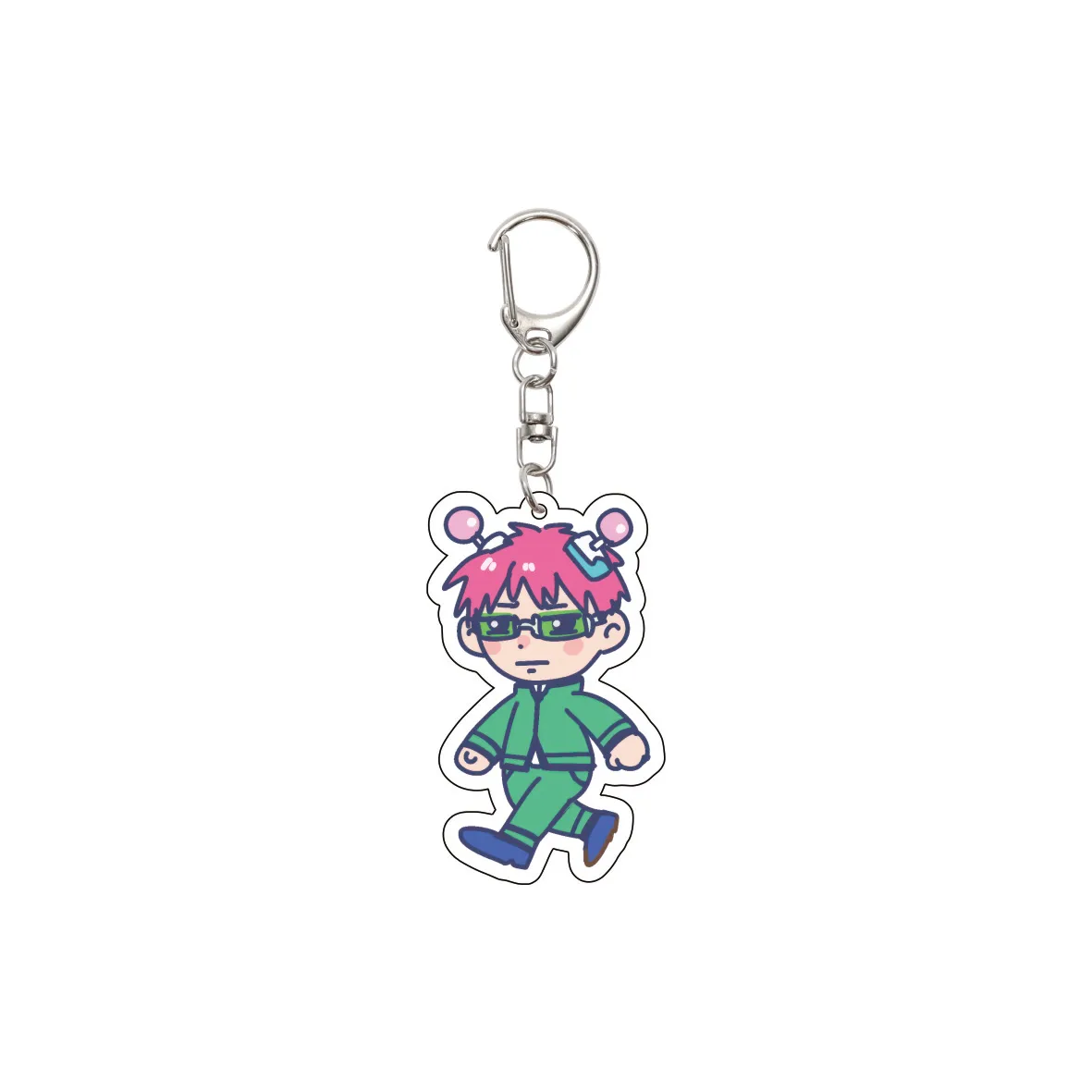 55MM Anime The Disastrous Life of Saiki K Keychain Saiki Kusuo Teruhashi Kokomi Key Chain Acrylic Model Plate Christmas Gifts